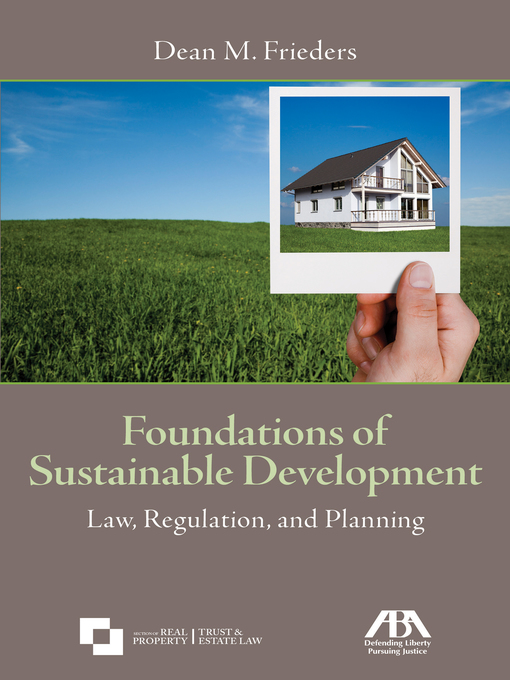 Title details for Foundations of Sustainable Development by Dean M. Frieders - Available